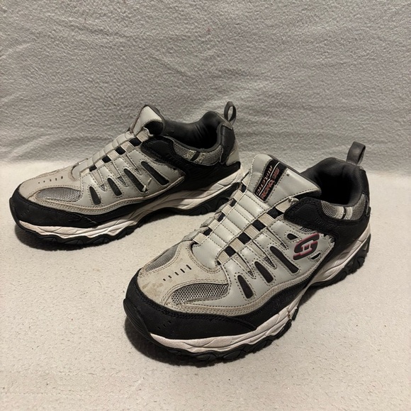 Skechers Athletic After Burn Ridgeburn Slip-On Mens Size 9 Gray Black Shoes - Picture 3 of 7